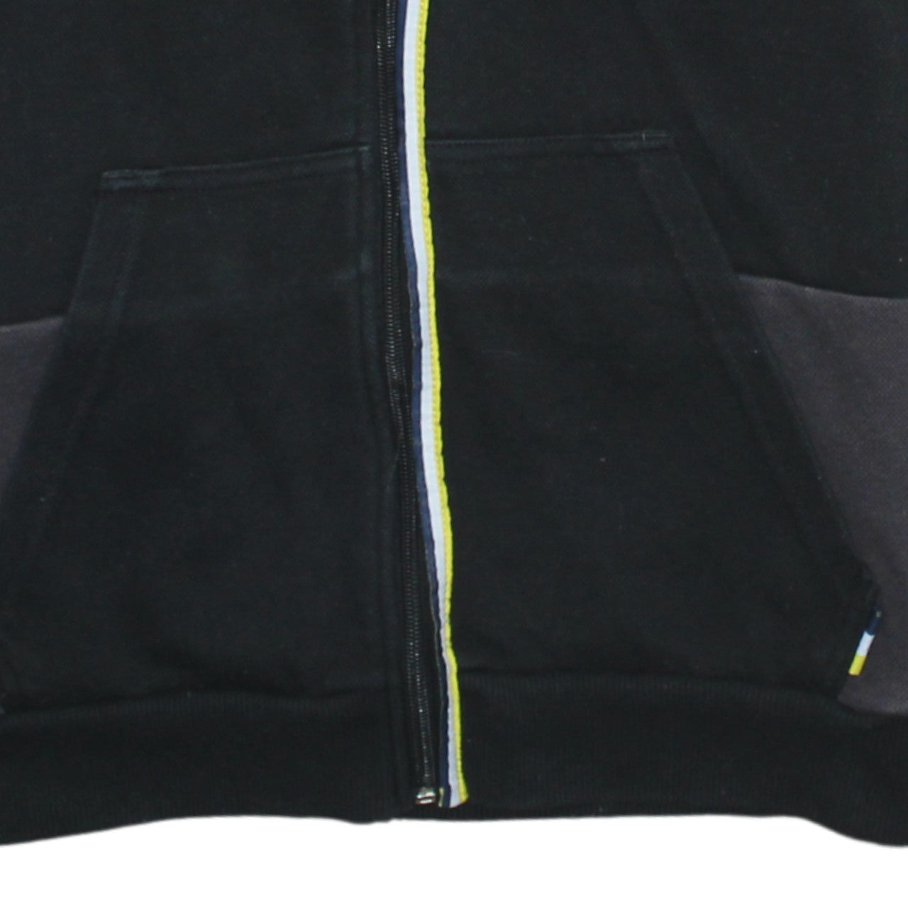 Kappa Men's Black Full Zip Hoodie Medium Leeds United Sportswear