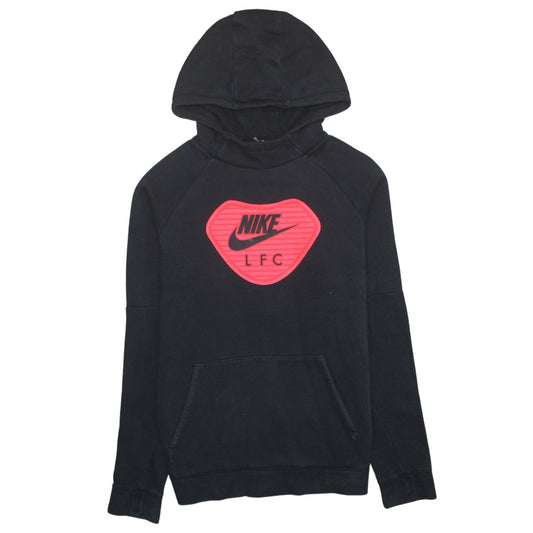 Nike LFC Black XL Teens Pullover Hoodie with Red Logo