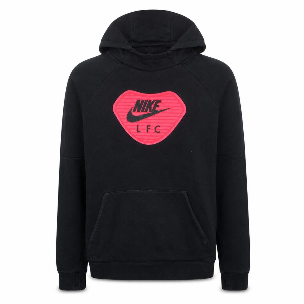 Nike LFC Black XL Teens Pullover Hoodie with Red Logo