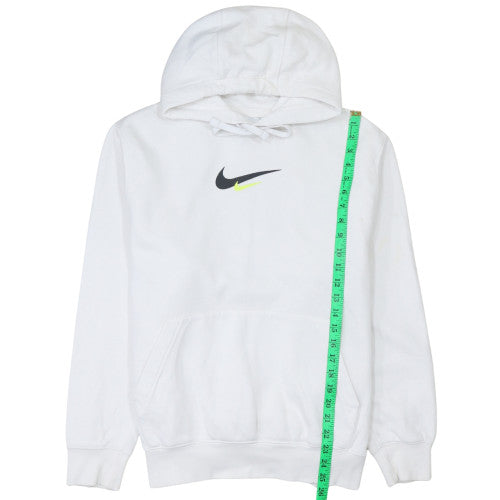 Nike Men's White Pullover Hoodie M Sports Fleece Sweatshirt