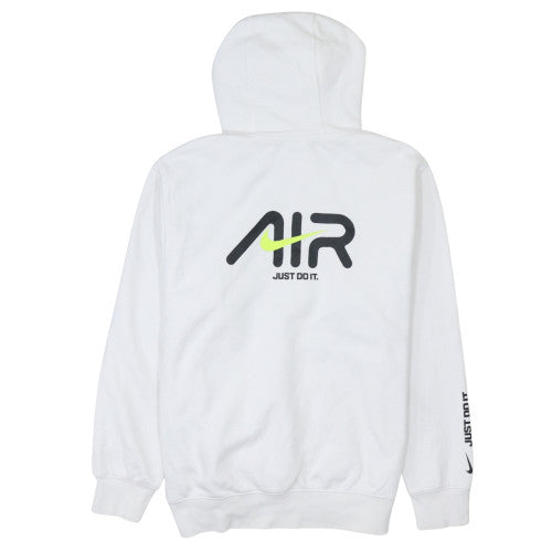 Nike Men's White Pullover Hoodie M Sports Fleece Sweatshirt
