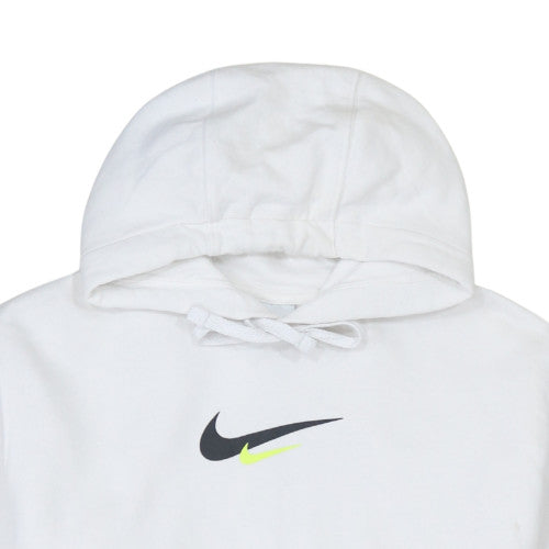 Nike Men's White Pullover Hoodie M Sports Fleece Sweatshirt