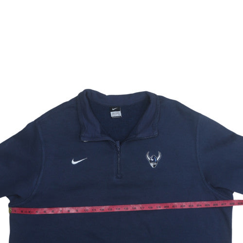 Nike Men's Blue 3XL 1/2 Zip Fleece Sweatshirt with Logo