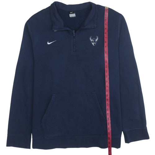 Nike Men's Blue 3XL 1/2 Zip Fleece Sweatshirt with Logo
