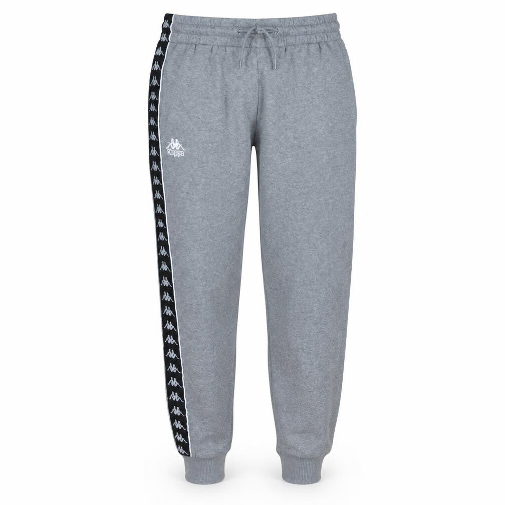 Kappa Men Grey Medium Jogger Sweatpants with Side Stripe