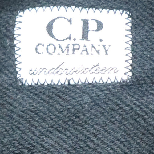 C.P. Company Womens Black Cotton Crew Neck Long Sleeve Top Size 14