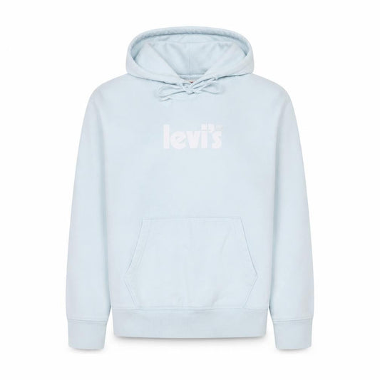 Levi's Women's Light Blue Pullover Hoodie XS Cotton Logo Casual