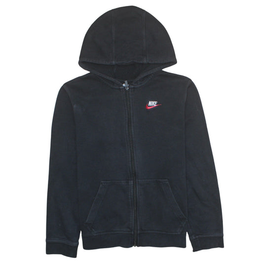 Nike Teens Black Full Zip Hoodie XL Classic Fit Fleece