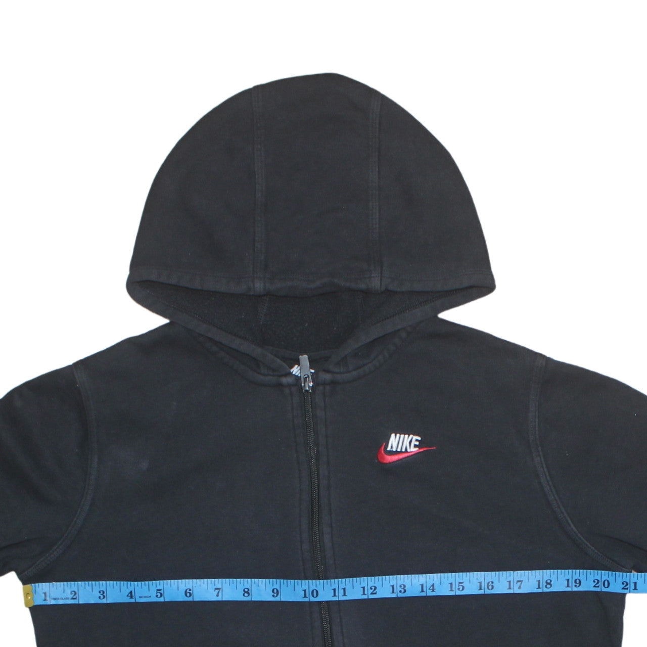 Nike Teens Black Full Zip Hoodie XL Classic Fit Fleece