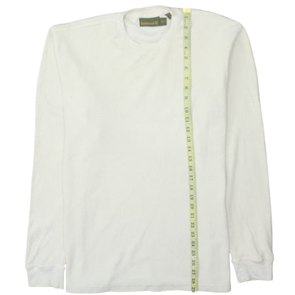 Timberland Men White 2XL Pullover Cotton Sweatshirt Classic Fit