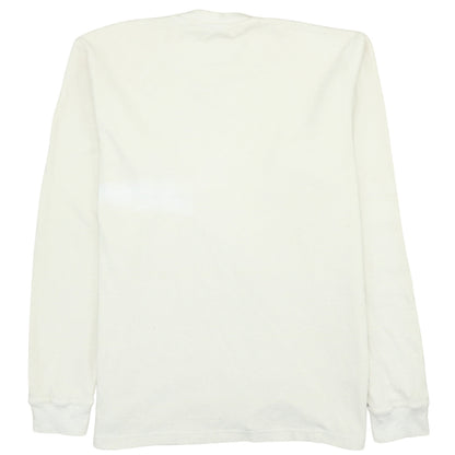 Timberland Men White 2XL Pullover Cotton Sweatshirt Classic Fit