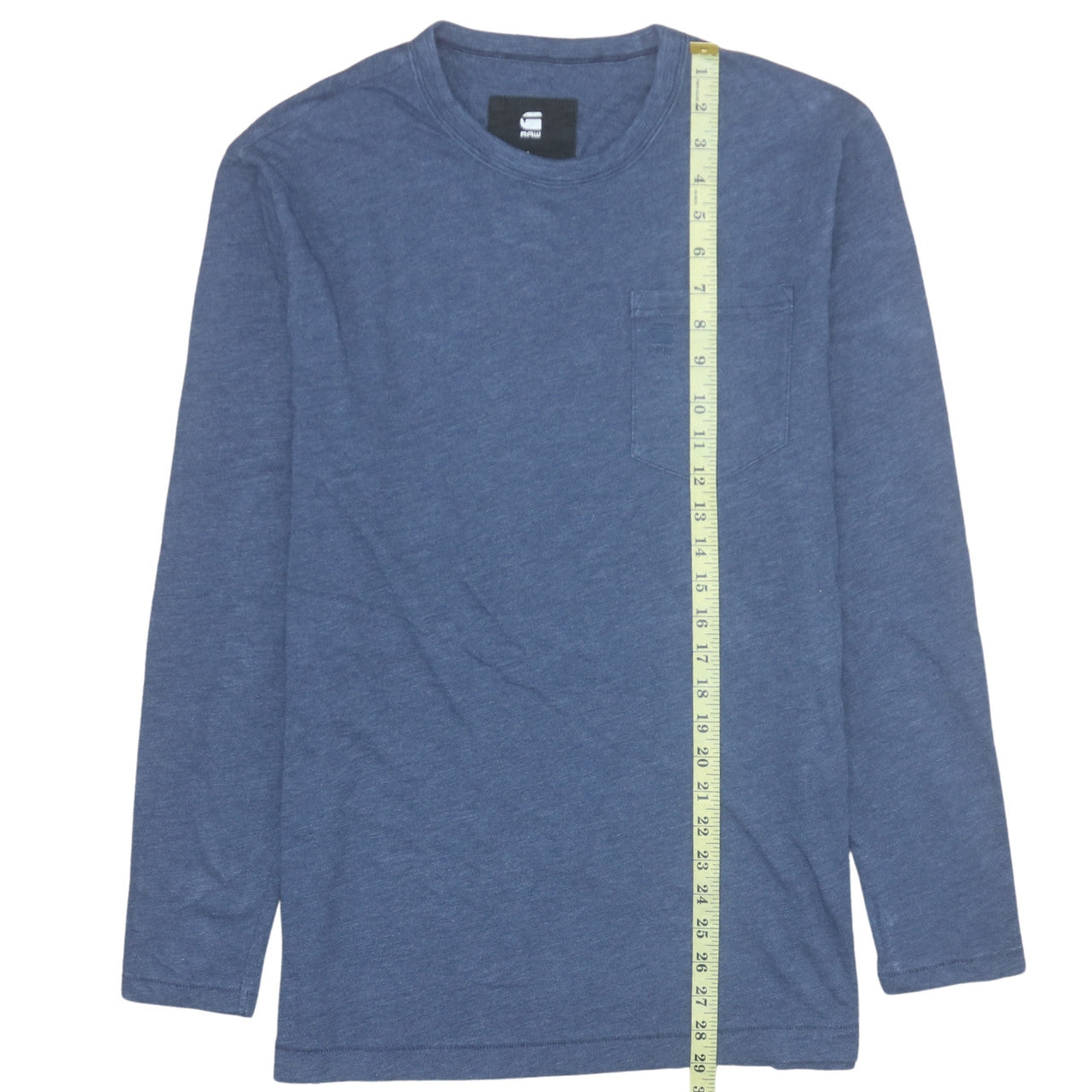 G-Star RAW Men's Blue Long Sleeve Cotton Pullover Sweatshirt L