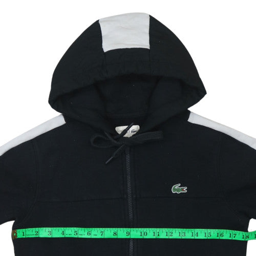 Lacoste Sport Men's Black XS Full Zip Hoodie with Logo