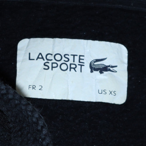 Lacoste Sport Men's Black XS Full Zip Hoodie with Logo