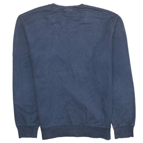 Timberland Mens Navy Blue Crew Neck Sweatshirt Size L Cotton Blend