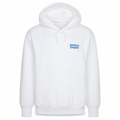 Levi's Men's White Relaxed Fit Pullover Hoodie Size M