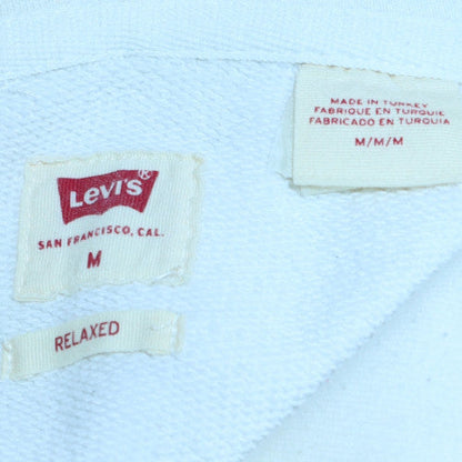 Levi's Men's White Relaxed Fit Pullover Hoodie Size M