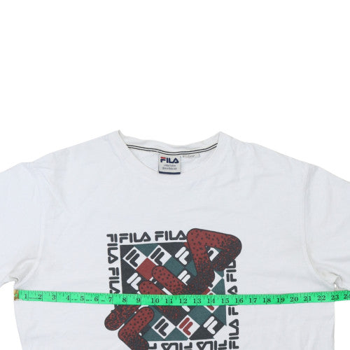 FILA Men’s White Limited Edition Logo T-Shirt Size L
