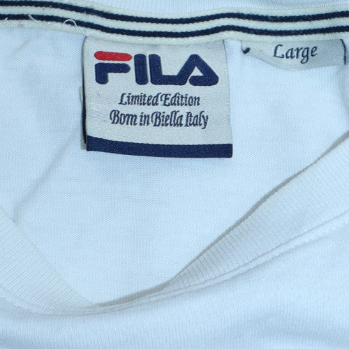 FILA Men’s White Limited Edition Logo T-Shirt Size L