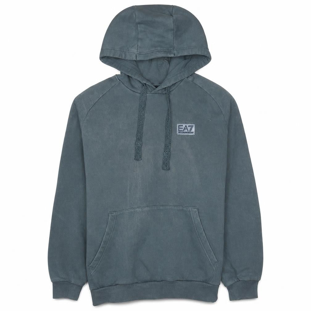 Emporio Armani EA7 Men's Green Pullover Hoodie M Regular Fit