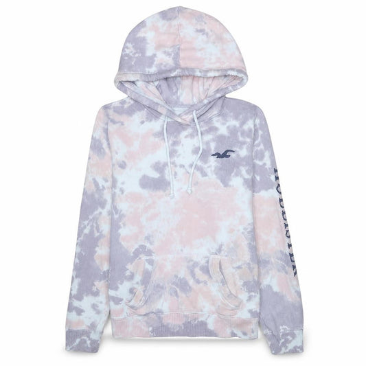 Hollister Men's Multicoloured Tie Dye Pullover Hoodie Size S