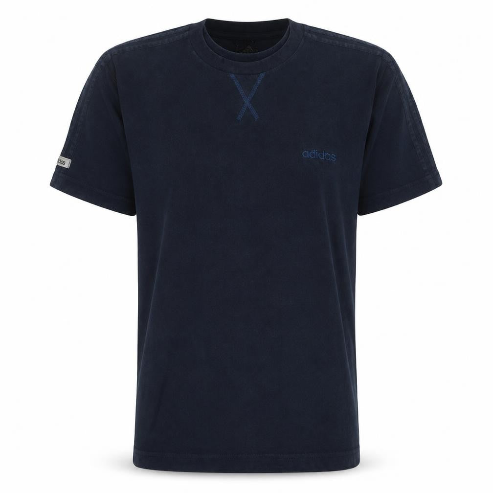 Adidas Men's Navy Blue Crew Neck Short Sleeve T-Shirt Size L
