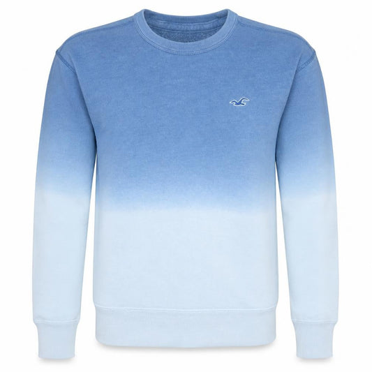 Hollister Men's Blue XS Pullover Crew Neck Fleece Sweatshirt