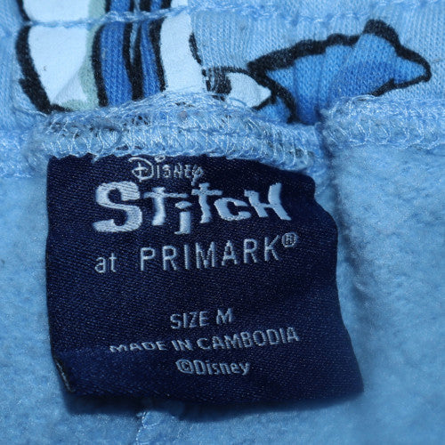 Disney Stitch Blue Jogger Tracksuit Bottoms Women’s Size 12/14 Primark Fleece