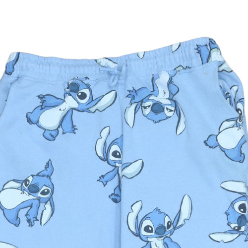 Disney Stitch Blue Jogger Tracksuit Bottoms Women’s Size 12/14 Primark Fleece