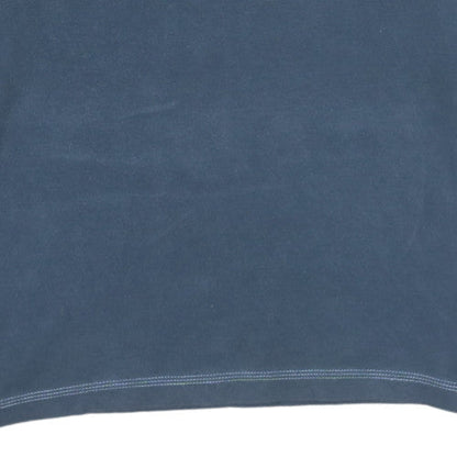 Wolsey Mens Blue Collared Henley Sweatshirt Size M Embroidered Logo