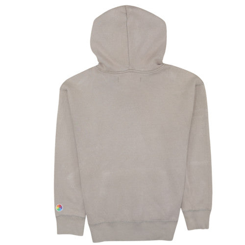 Hollister Men’s Beige Pullover Hoodie XS Logo Fleece Sweatshirt