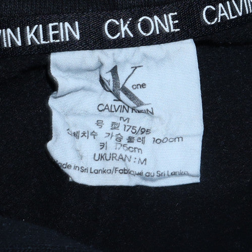 Calvin Klein Men's Black CK One Pullover Hoodie Size M