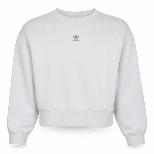 adidas Men's White Crew Neck Pullover Sweatshirt M