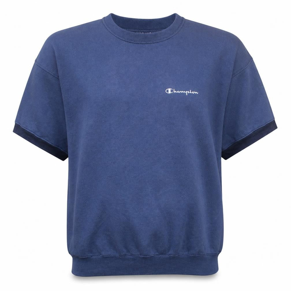 Champion Men's Blue XL Crew Neck Short Sleeve Cotton T-Shirt