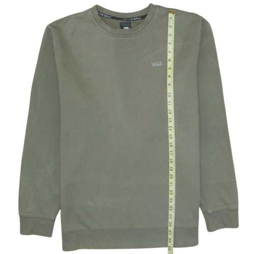 Vans Men's Green Crew Neck Pullover Sweatshirt Size L