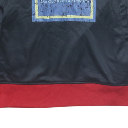 Nike Men's Black Red 1/2 Zip AFC Preston Football Sweatshirt M