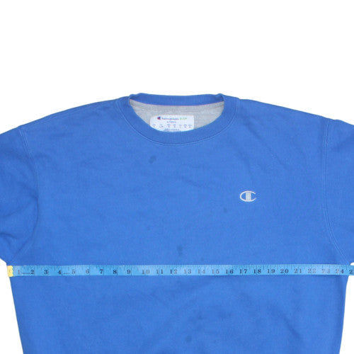 Champion Men's Blue Crew Neck Pullover Sweatshirt Size L