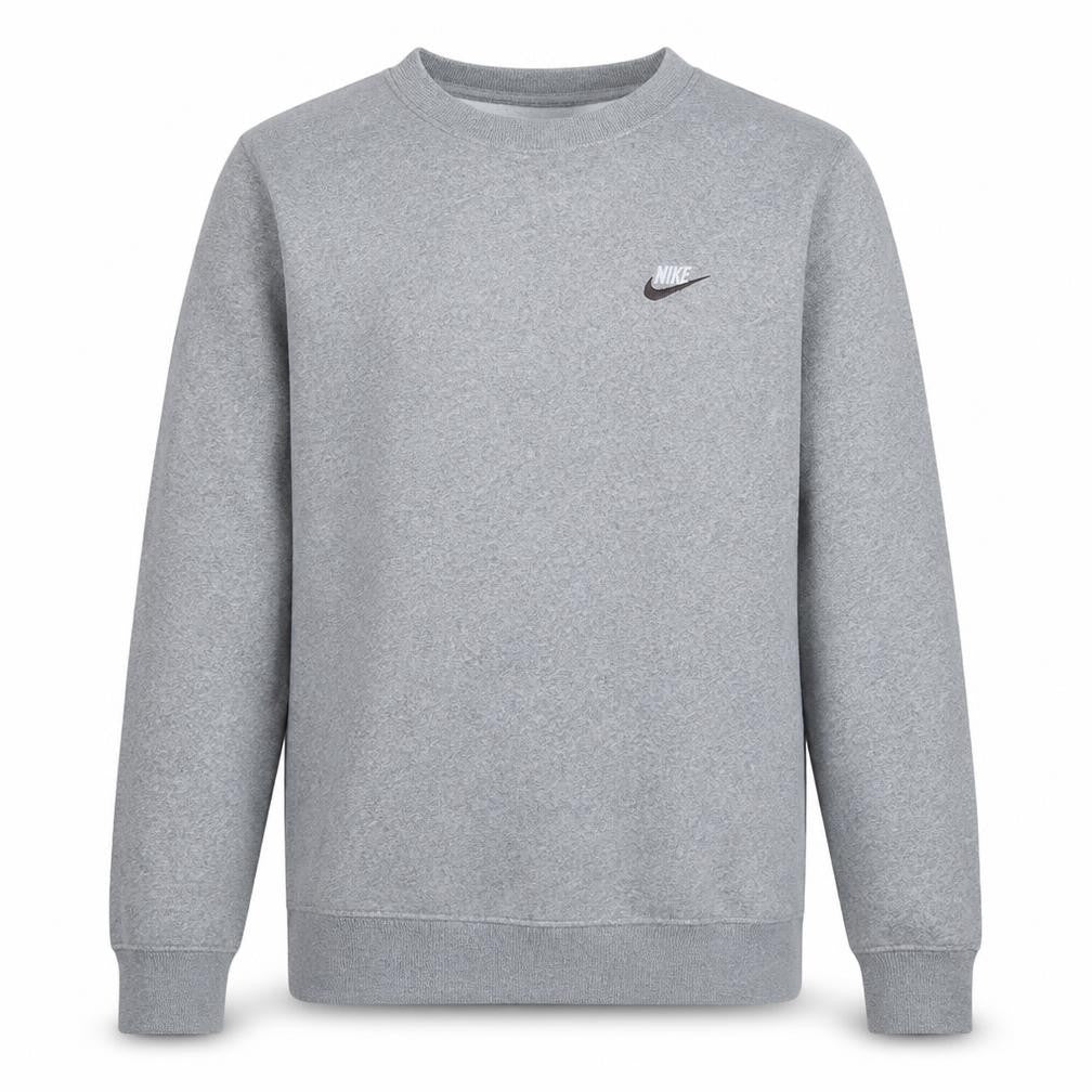 Nike Men's Grey Crew Neck Pullover Sweatshirt Size S