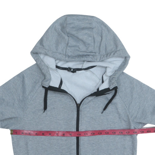 Nike Mens Grey Full Zip Hoodie Dri-FIT Sports Fleece Size S