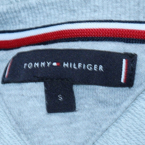 Tommy Hilfiger Men's Grey Logo Tape Pullover Sweatshirt Size S