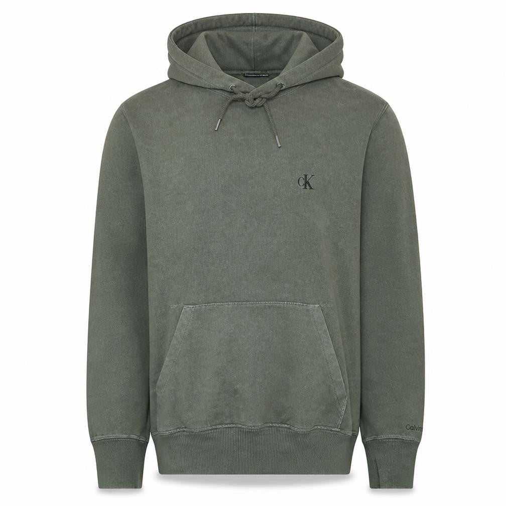 Calvin Klein Jeans Men's Green Pullover Hoodie Size M