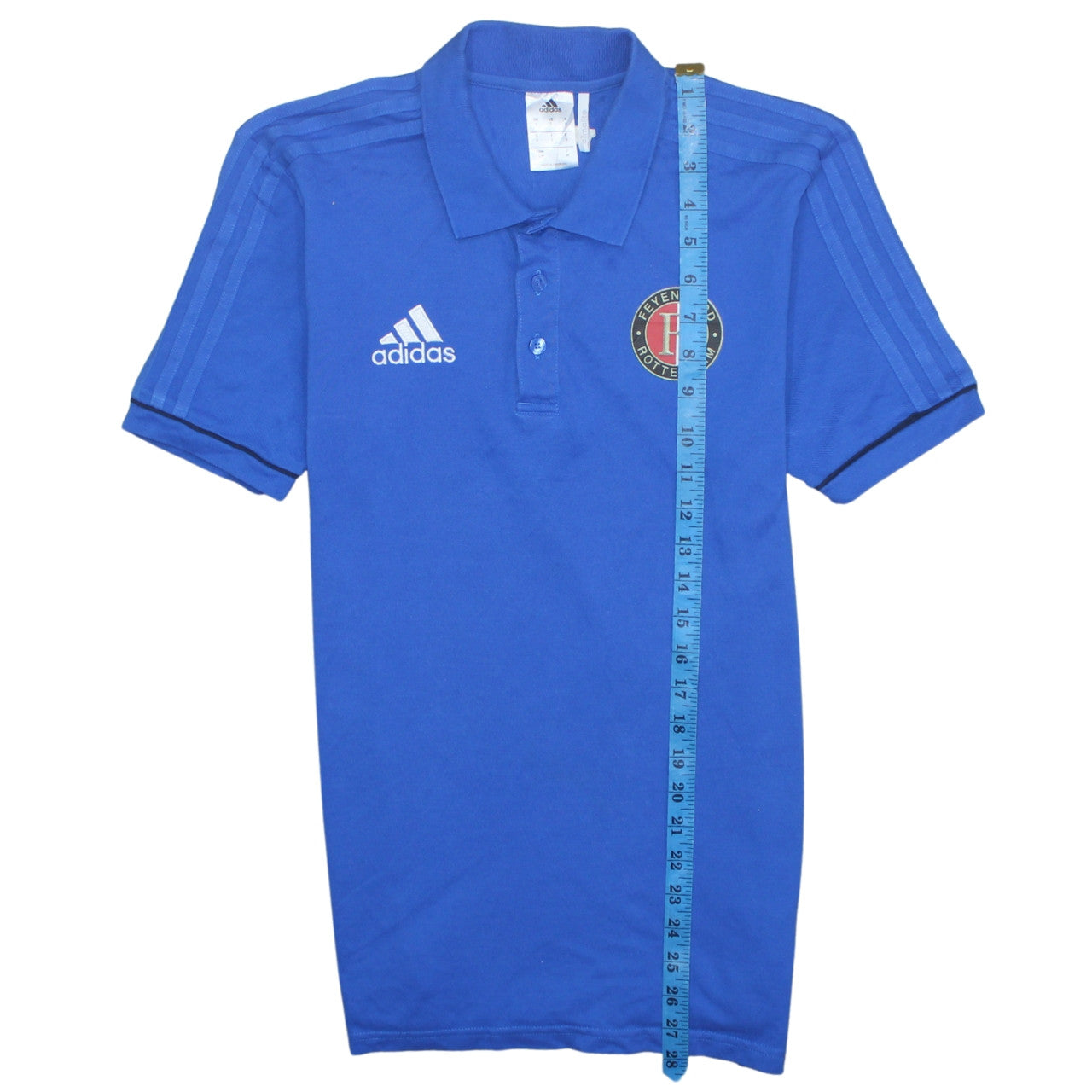 Adidas Men's Blue Feyenoord Rotterdam Polo Shirt Size S
