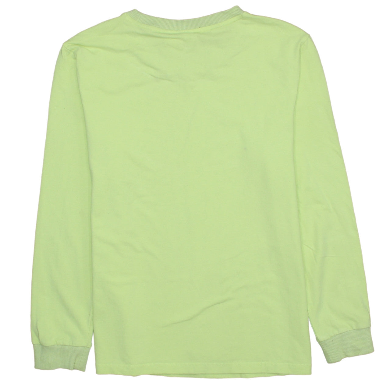 Adidas Womens Lime Green Long Sleeve Crew Neck Sweatshirt UK 16