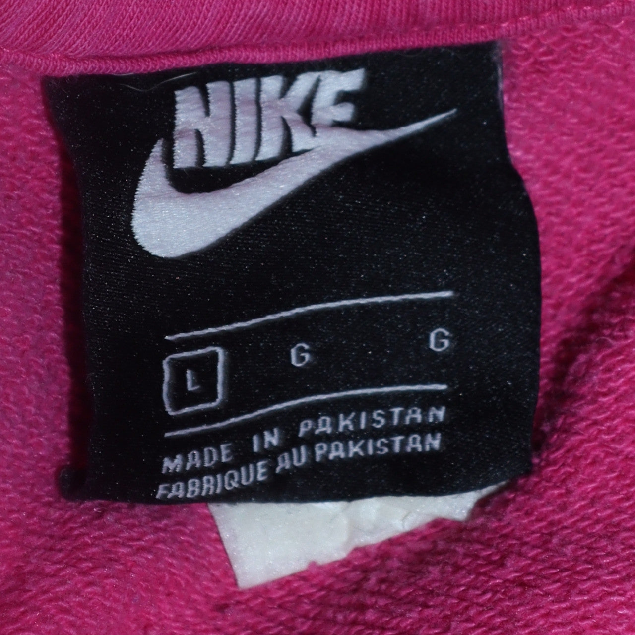 Nike Women’s Pink Pullover Hoodie Large Lined Casual Sportswear