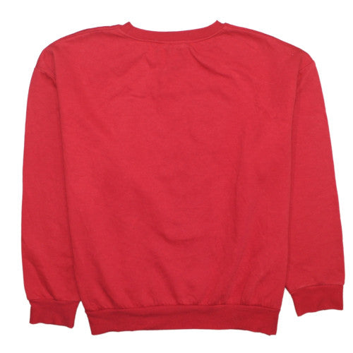 Disney Women's Red Mickey Mouse Pullover Sweatshirt XL