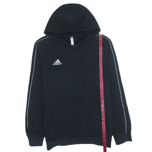 Adidas Men's Black Pullover Hoodie Medium Fleece Sportswear