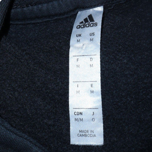 Adidas Men's Black Pullover Hoodie Medium Fleece Sportswear