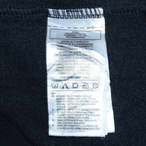 Adidas Men's Black Pullover Hoodie Medium Fleece Sportswear