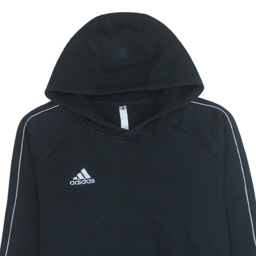 Adidas Men's Black Pullover Hoodie Medium Fleece Sportswear