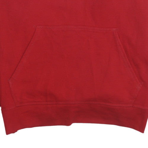 Champion Men's Red Pullover Hoodie M Classic Fleece Sweatshirt